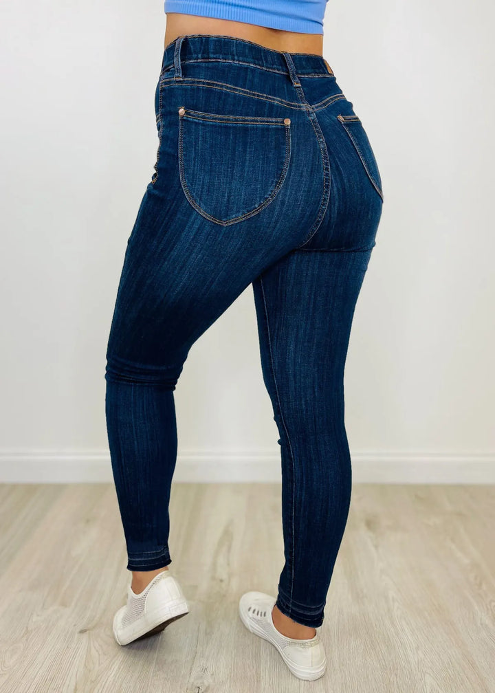 Judy Pull On Slim Denim Jeans