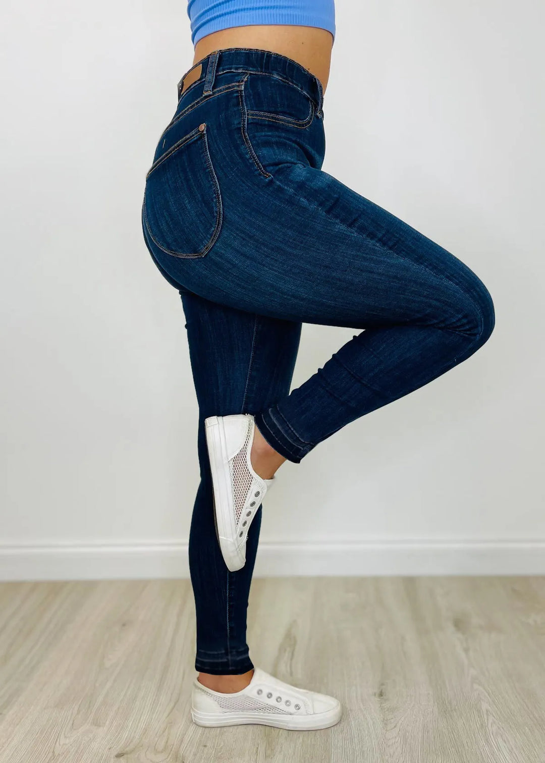 Judy Pull On Slim Denim Jeans