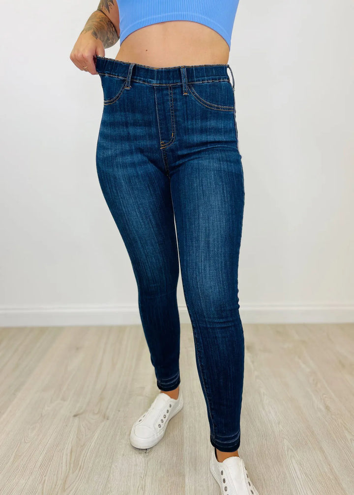 Judy Pull On Slim Denim Jeans