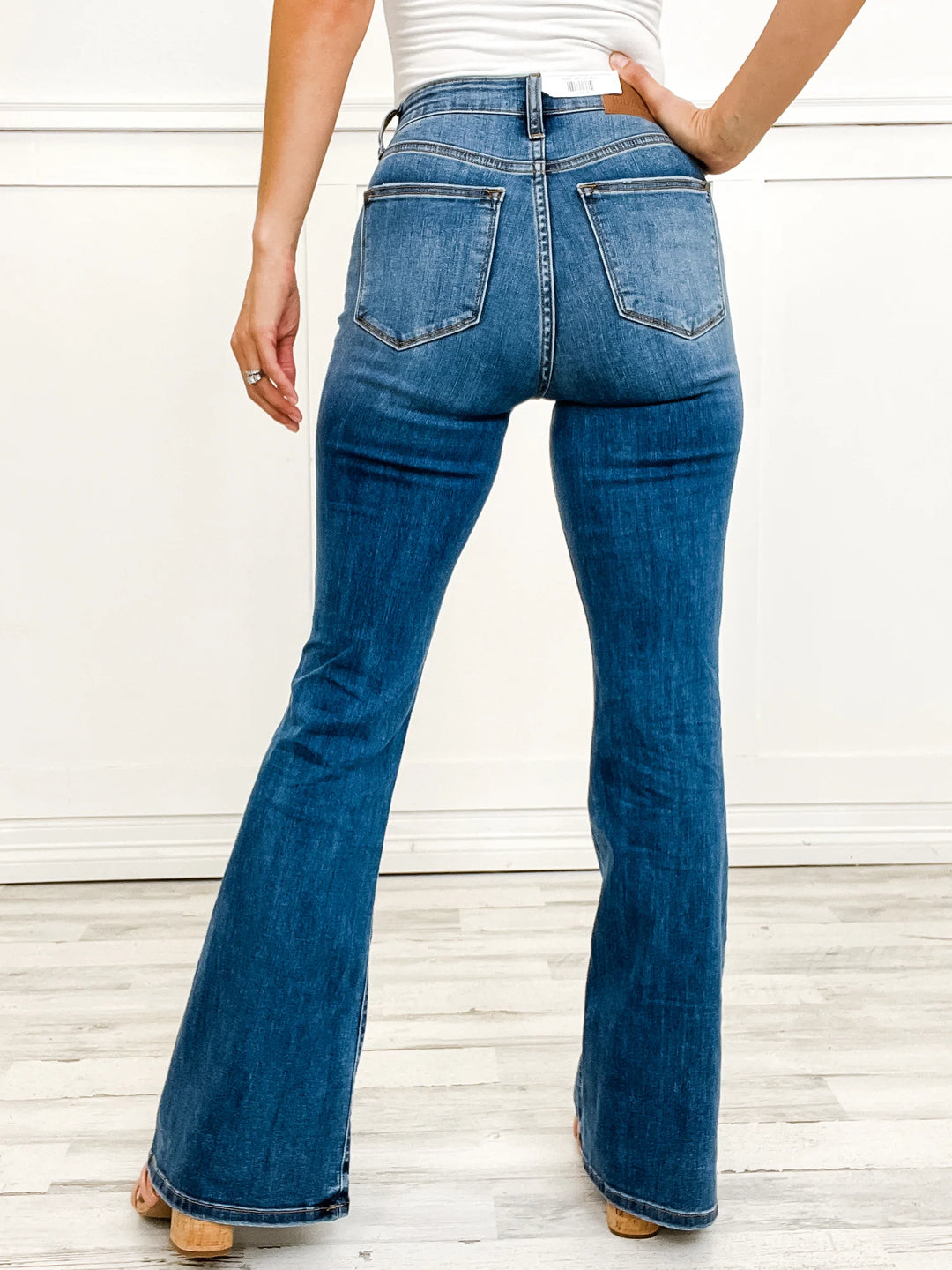 Comfy Flared Length Denim Jeans