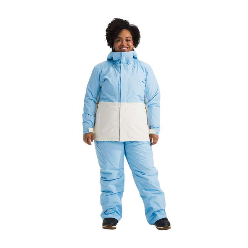 Water Resistant Plus Size Snow Pants With Zippered Pockets