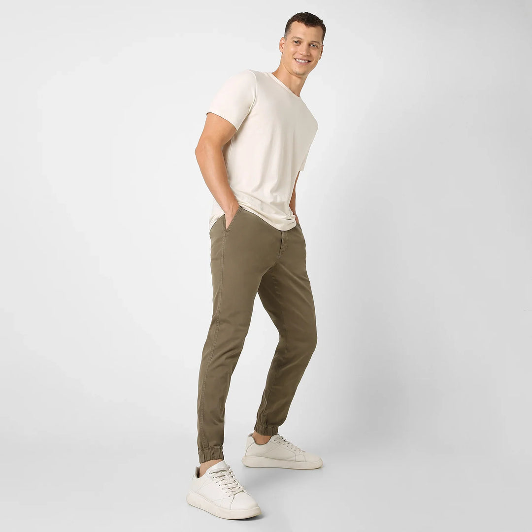 Stretchable Side Pockets Jogger Pants