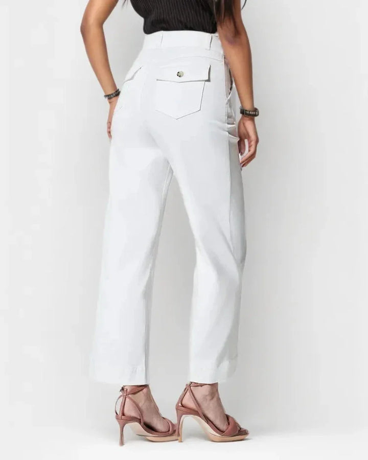 Classic Cropped Wide Pants