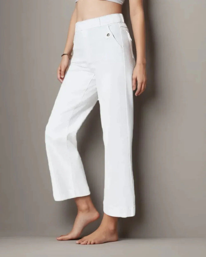 Classic Cropped Wide Pants