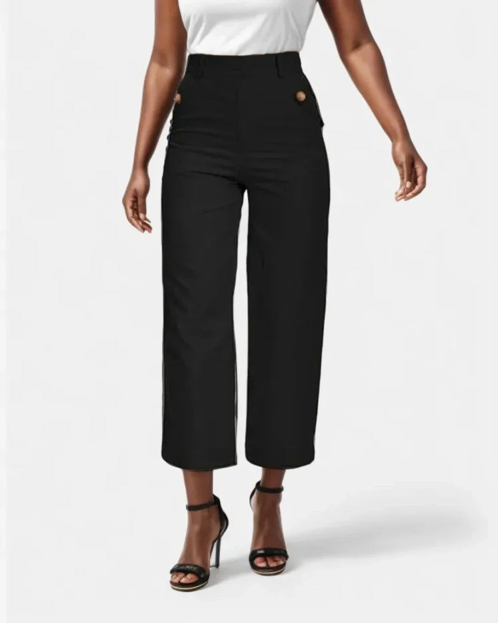 Classic Cropped Wide Pants