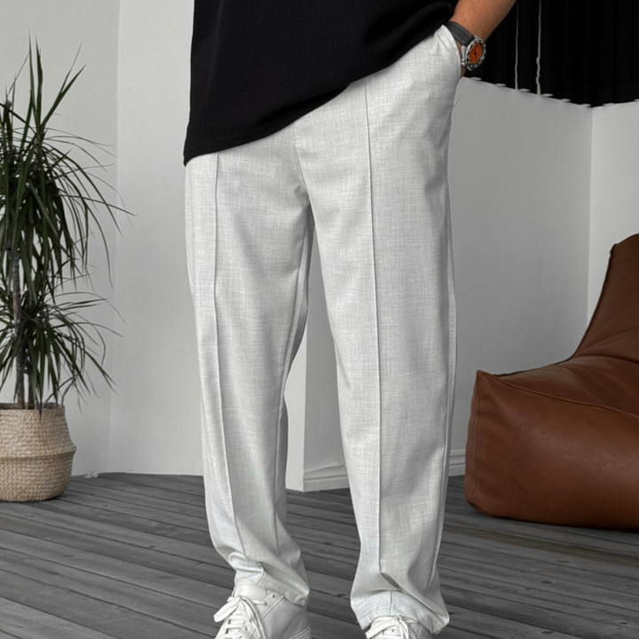 Contemporary Neutral Tone Fit Pants