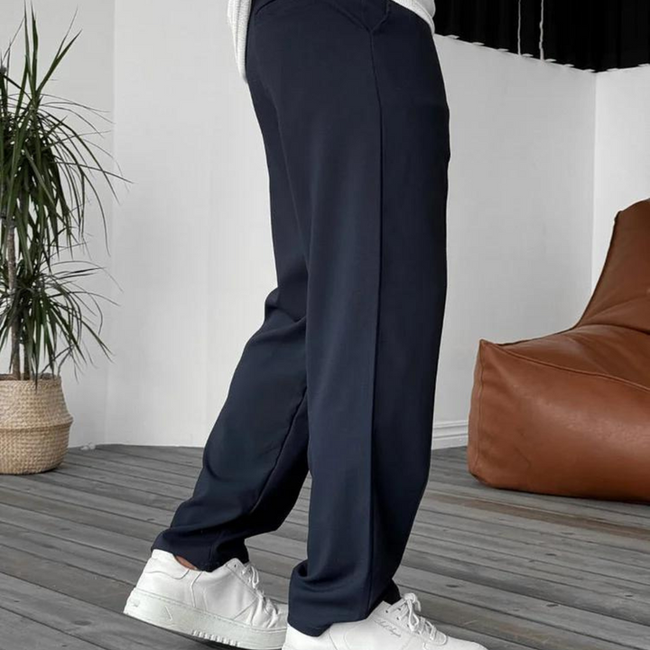 Contemporary Neutral Tone Fit Pants