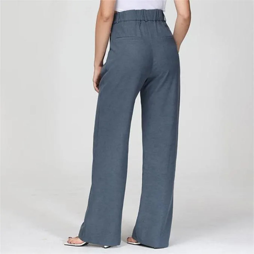 High Waist Tailored Wide Leg Pants