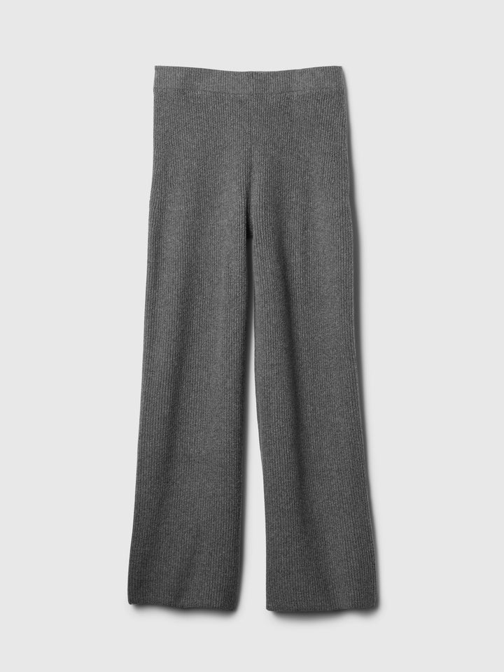 Warm Shaker Stitch Sweater Knit Pants