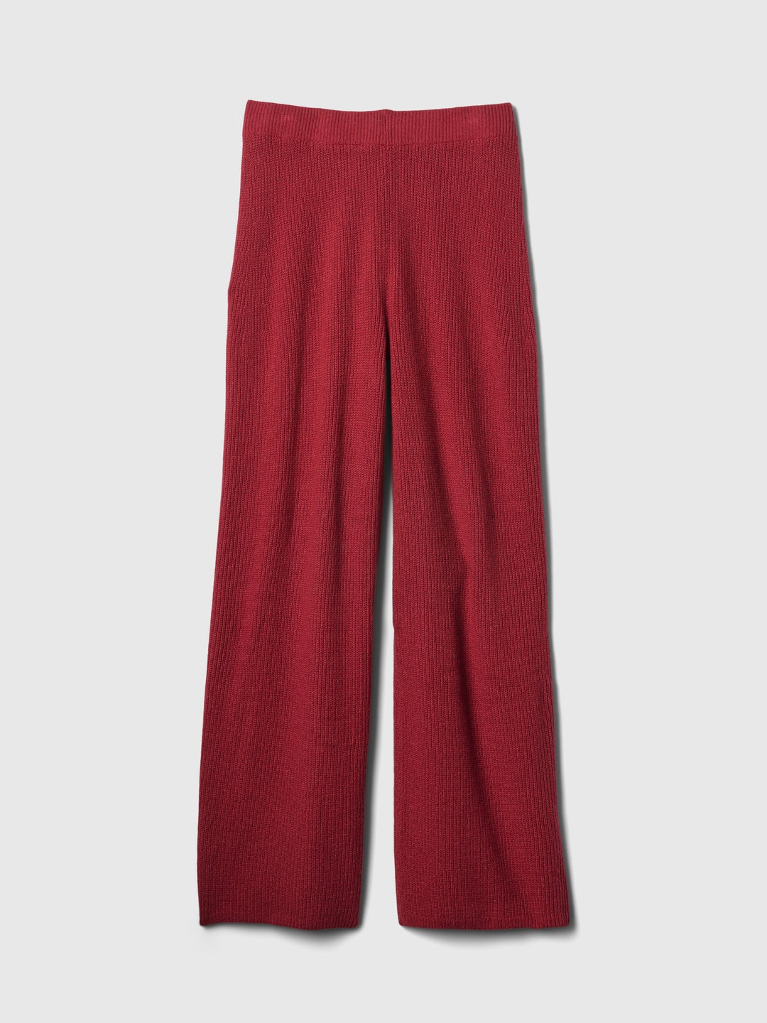 Warm Shaker Stitch Sweater Knit Pants