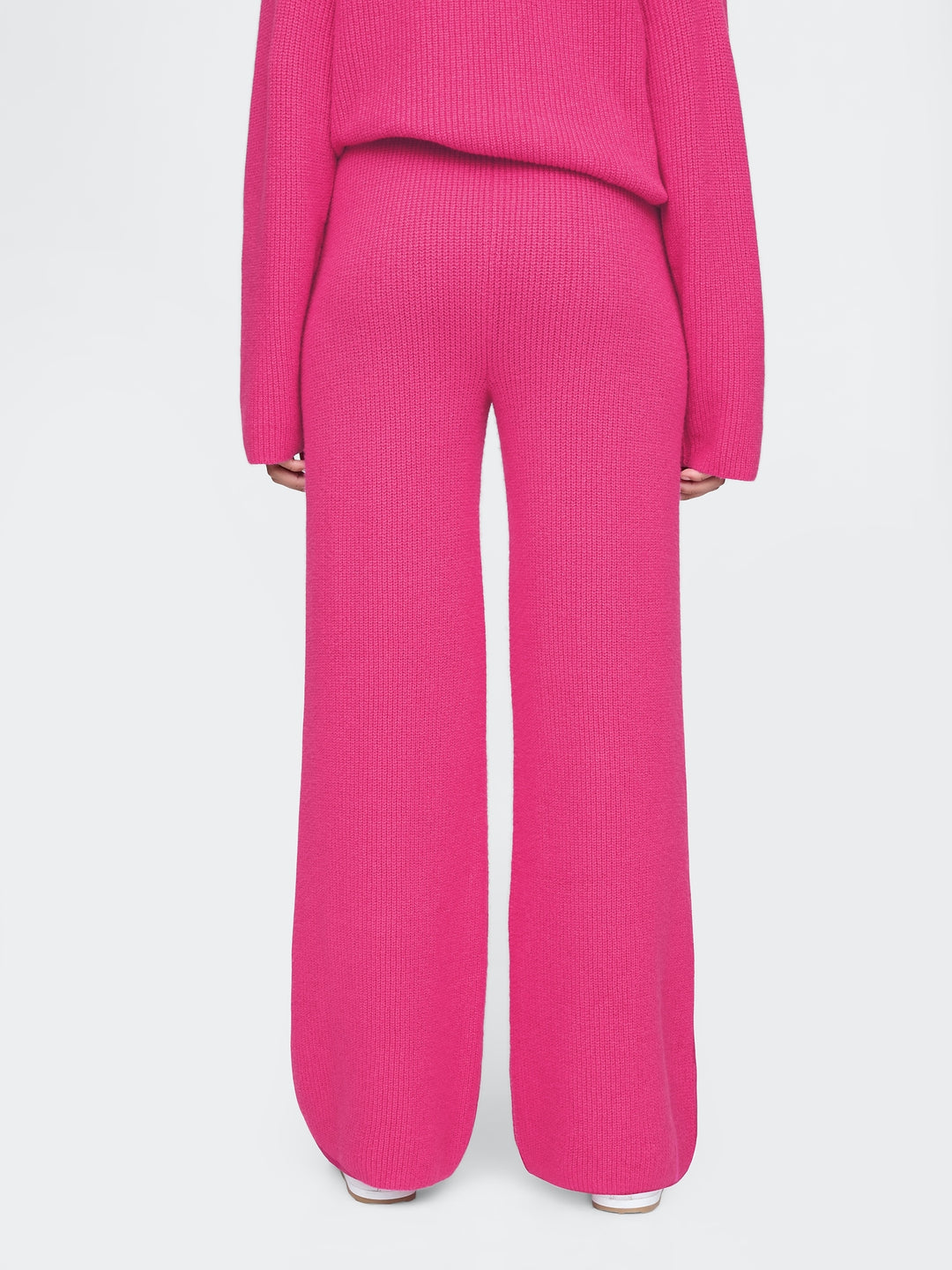 Warm Shaker Stitch Sweater Knit Pants